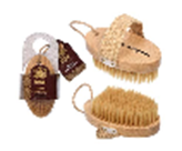 Щетка деревянная "Антицеллюлит" банная массажная 13 см, с натуральной щетиной БШ